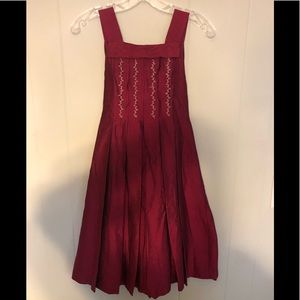 Luli and me Size 10 burgundy holiday dress.
